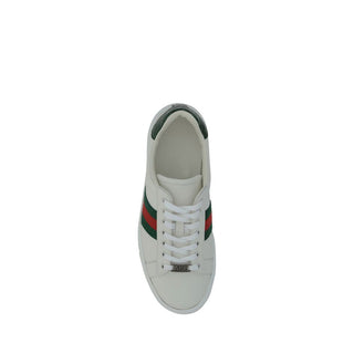 Weiße Kalbsleder Bos Taurus Low-Top-Sneaker