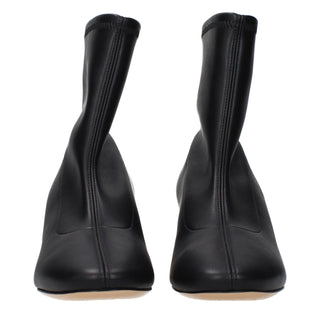 Black Leather Ankle Boots