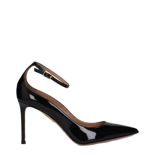 Schwarze Lackleder-High-Heel-Pumps