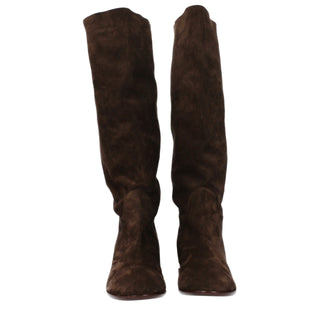 Botas de cuero marrón