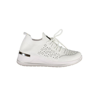 Zapatillas para mujer de poliéster blanco