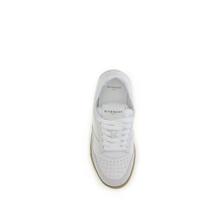 Weiße Kalbsleder-Chunky-Sneaker (Bos Taurus)