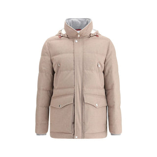 Beige Kaschmir-Mantel