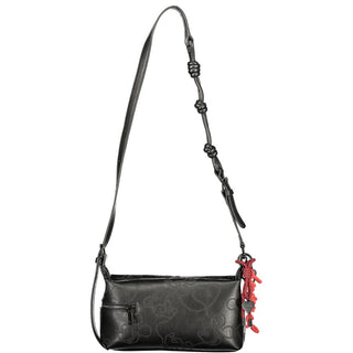 Black Polyurethane Women's Handbag