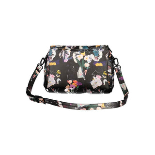 Bolso negro de poliuretano para mujer