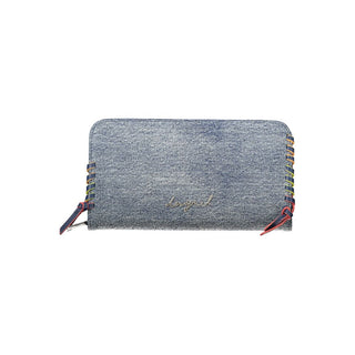 Cartera para mujer de algodón azul celeste