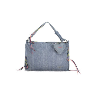 Bolso de mano para mujer de algodón azul celeste