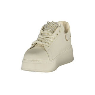 Bianco Polyurethan Damen-Sneaker