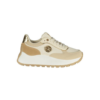 Schwarzer Sneaker für Damen aus Polyester