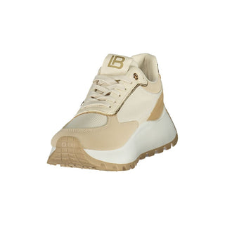 Schwarzer Sneaker für Damen aus Polyester
