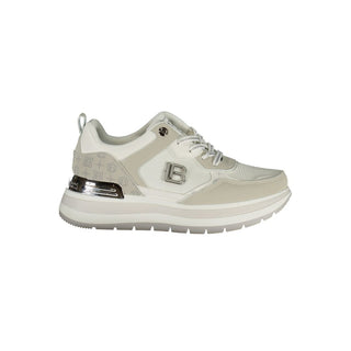 Zapatilla deportiva blanca de poliuretano para mujer