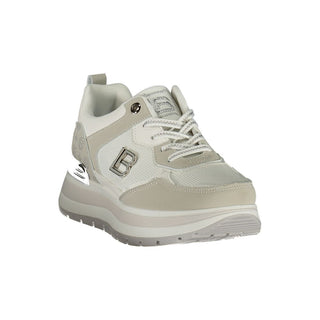 Zapatilla deportiva blanca de poliuretano para mujer