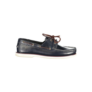 Zapato clásico para hombre de cuero azul