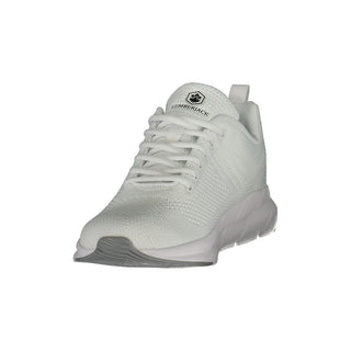 Zapatilla deportiva para hombre de poliéster blanco  