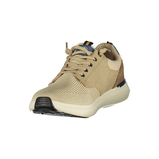Beiger Polyurethan-Sneaker für Herren