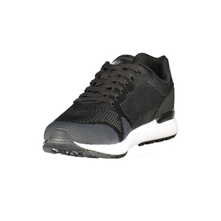 Zapatillas para hombre de poliéster negras