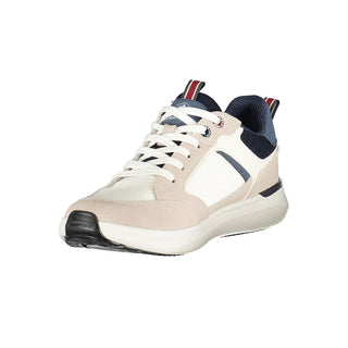 Zapatilla deportiva para hombre de poliéster blanco  
