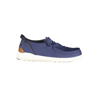 Zapato clásico para hombre de poliéster azul