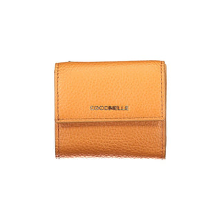 Cartera para mujer de piel naranja