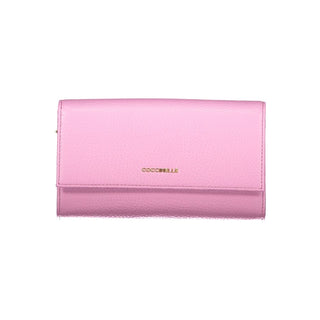 Cartera para mujer de cuero violeta