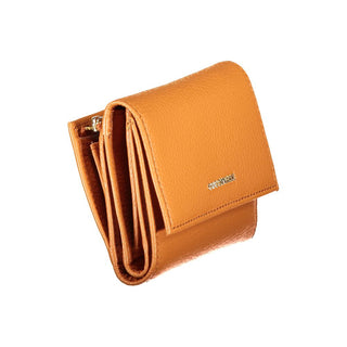 Arancione Pelle Damen Geldbörse