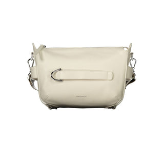 Bolso de mano para mujer de cuero blanco
