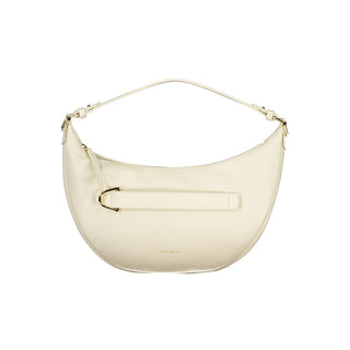 Bolso de mano para mujer de cuero blanco