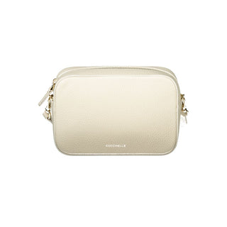 Bolso de mano para mujer de cuero blanco
