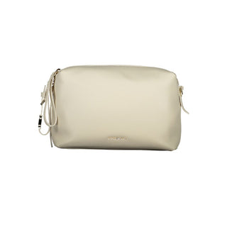 Bolso de mano para mujer de cuero blanco