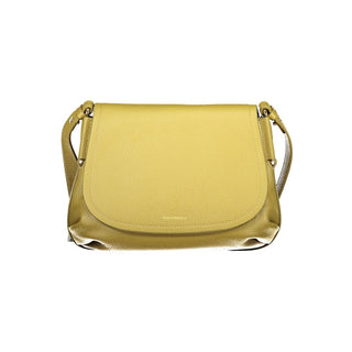 Bolso de mano verde de cuero para mujer