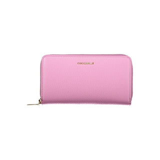Cartera de mujer de cuero violeta