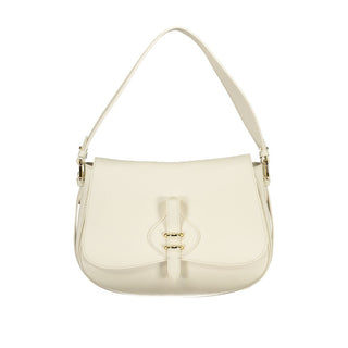 Bolso de mano para mujer de cuero blanco