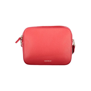 Bolso de cuero rojo para mujer
