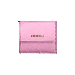 Cartera de mujer de cuero violeta