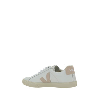 White Calf Leather Bos Taurus Low Top Sneakers