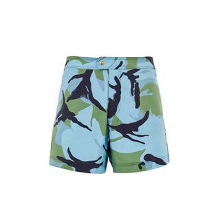 Mehrfarbige Polyamid-Badeshorts