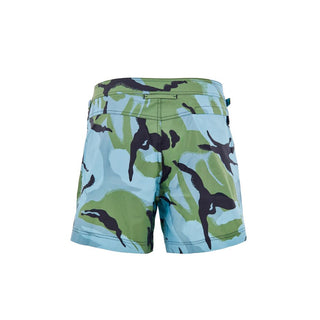 Mehrfarbige Polyamid-Badeshorts