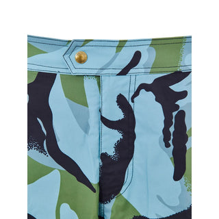 Mehrfarbige Polyamid-Badeshorts