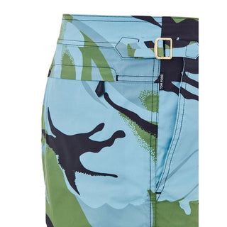 Mehrfarbige Polyamid-Badeshorts
