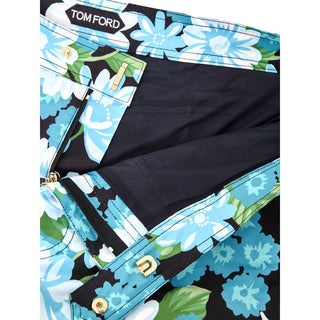 Pantalones cortos de natación de poliamida azul