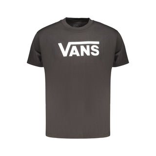 Black Cotton Men T-Shirt