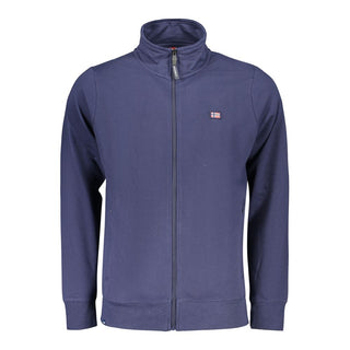 Sudadera azul de algodón para hombre