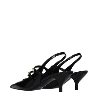Sandalias negras de cuero