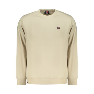 Beiges Baumwoll-Herren-Sweatshirt