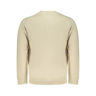 Beiges Baumwoll-Herren-Sweatshirt