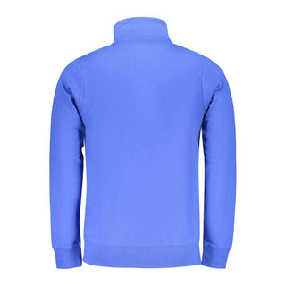 Blue Cotton Men Sweatshirt