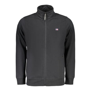 Black Cotton Men's Sweatshirt