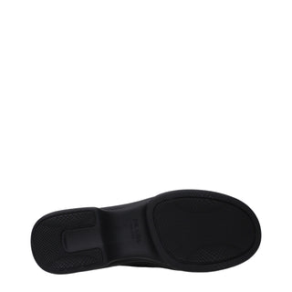 Black Fabric Low Top Sneakers