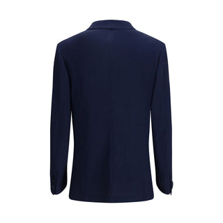 Schwarzer Seidenblazer