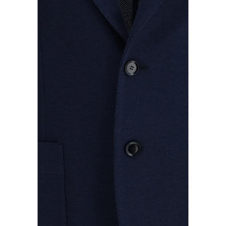 Schwarzer Seidenblazer
